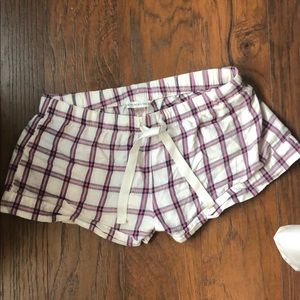 VS white, navy and pink pajama shorts